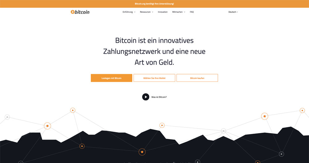 screenshot bitcoin interface