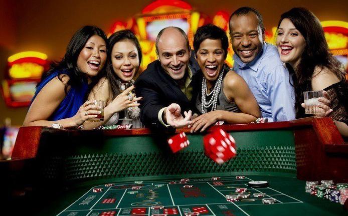 personengruppe im Casino